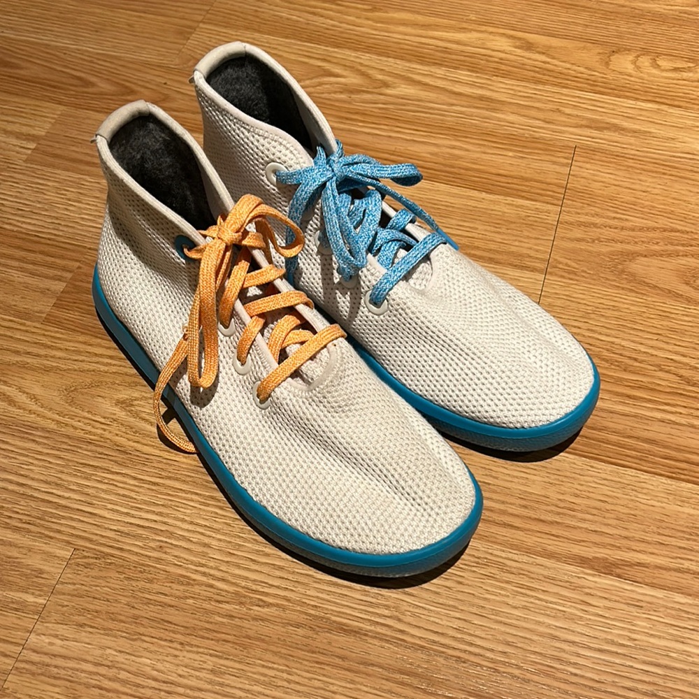 Allbirds Tree Topper Womens Sneakers Shoes White Blue Size 10